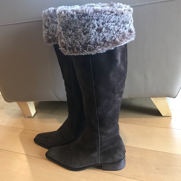 Aquatalia Chocolate Tall Boots 36.5 - Picture 1 of 6